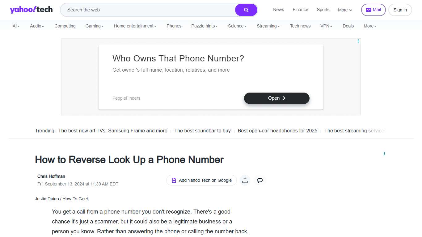 How to Reverse Look Up a Phone Number